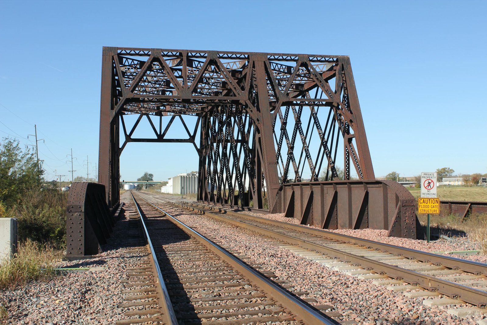 Looking west